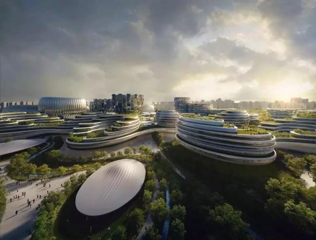 成都獨角獸島展覽會議中心接近完工，扎哈事務所打造科技新地標